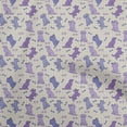thumbnail image 1 of oneOone Cotton Poplin Lime Green Fabric Floral & Puppies Fabric For Sewing Printed Craft Fabric By The Yard 42 Inch Wide, 1 of 5
