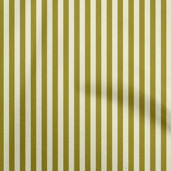 oneOone Cotton Poplin Lime Green Fabric Stripes Quilting Supplies Print Sewing Fabric By The Yard 56 Inch Wide