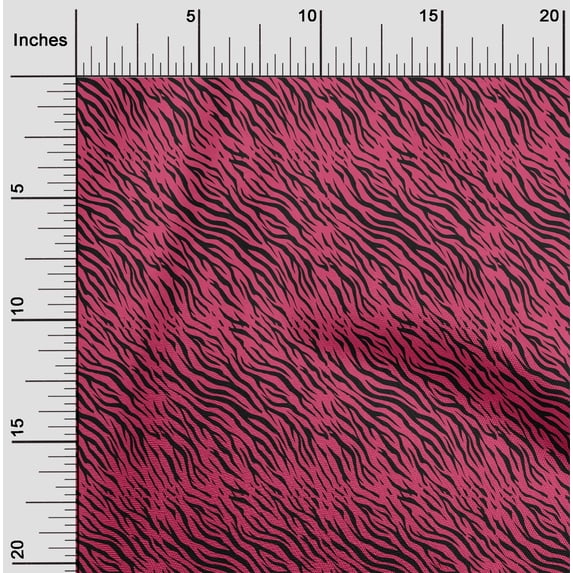 oneOone Cotton Poplin Magenta Fabric Animal Skin Craft Projects Decor Fabric Printed By The Yard 56 Inch Wide-XES