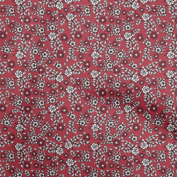 oneOone Cotton Poplin Maroon Fabric Block Quilting Supplies Print Sewing Fabric By The Yard 56 Inch Wide-4L