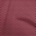 thumbnail image 1 of oneOone Cotton Poplin Maroon Fabric Owl Sewing Material Print Fabric By The Yard 42 Inch Wide, 1 of 5