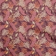 thumbnail image 1 of oneOone Cotton Poplin Maroon Fabric Tropical Fabric For Sewing Printed Craft Fabric By The Yard 56 Inch Wide, 1 of 4
