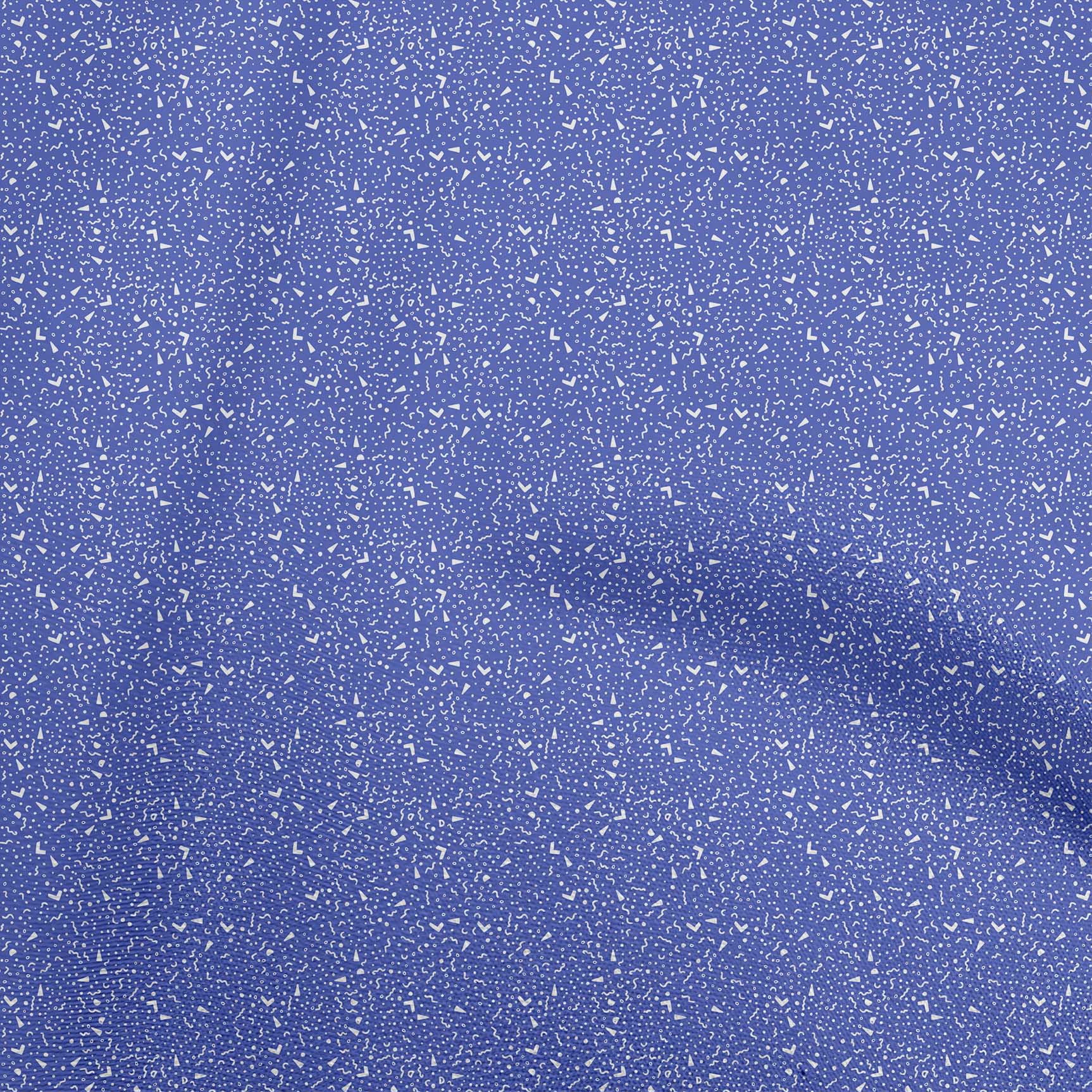 oneOone Cotton Poplin Medium Blue Fabric Christmas Craft Projects Decor Fabric Printed By The Yard 56 Inch Wide