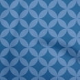 thumbnail image 1 of oneOone Cotton Poplin Medium Blue Fabric Geometric Dress Material Fabric Print Fabric By The Yard 56 Inch Wide, 1 of 4