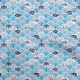 thumbnail image 1 of oneOone Cotton Poplin Medium Blue Fabric Sea Shells Ocean Sewing Craft Projects Fabric Prints By Yard 42 Inch Wide, 1 of 4