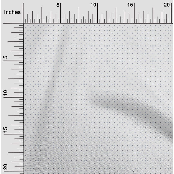 oneOone Cotton Poplin Medium Blue Fabric Square Shape & Floral Artistic DIY Clothing Quilting Fabric Print Fabric by Yard 56 Inch Wide