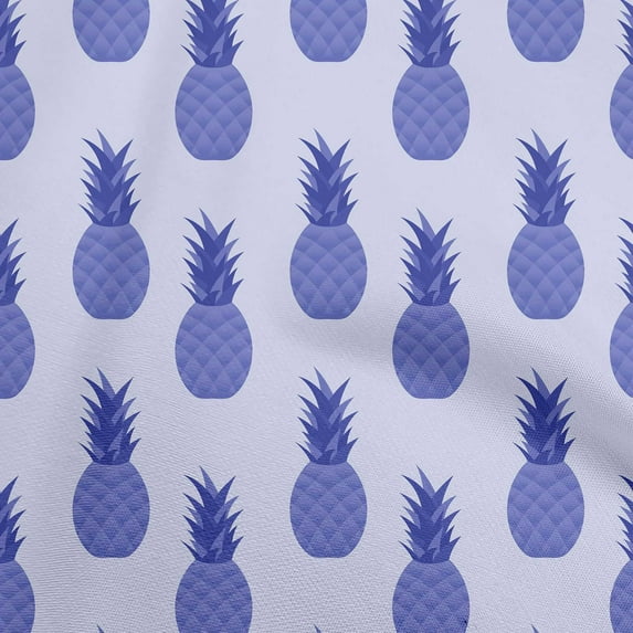 oneOone Cotton Poplin Medium Purple Fabric Fruits Pineapple Sewing Craft Projects Fabric Prints By Yard 42 Inch Wide