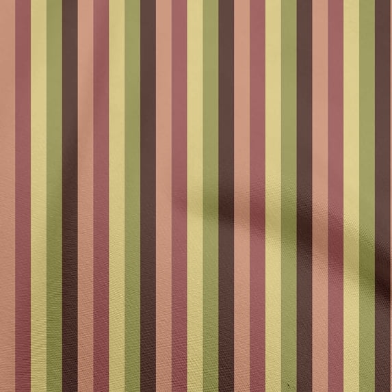 oneOone Cotton Poplin Medium Yellow Fabric Stripes Diy Clothing Quilting Fabric Print Fabric By Yard 42 Inch Wide-6W