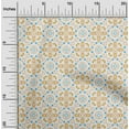 thumbnail image 1 of oneOone Cotton Poplin Mustard Yellow Fabric Dot|Heart & Shapes Geometric Sewing Material Print Fabric By The Yard 56 Inch Wide, 1 of 4