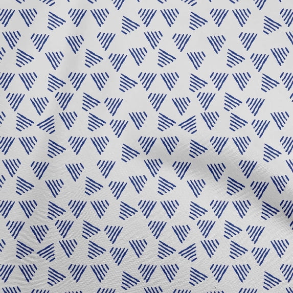oneOone Cotton Poplin Navy Blue Fabric Block Sewing Craft Projects Fabric Prints By Yard 56 Inch Wide-OA