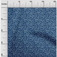 thumbnail image 1 of oneOone Cotton Poplin Navy Blue Fabric Leaves Sewing Craft Projects Fabric Prints By Yard 56 Inch Wide, 1 of 4