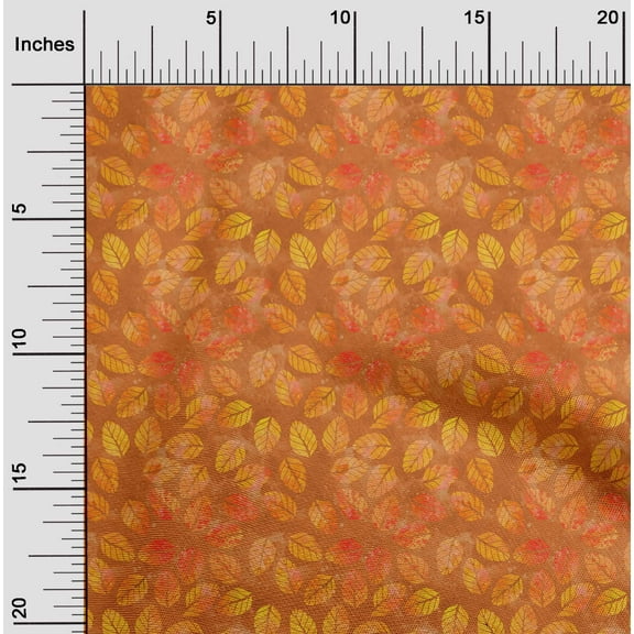 oneOone Cotton Poplin Orange Fabric Batik Diy Clothing Quilting Fabric Print Fabric By Yard 56 Inch Wide - 6O