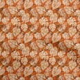 thumbnail image 1 of oneOone Cotton Poplin Orange Fabric Tropical Leaf Quilting Supplies Print Sewing Fabric By The Yard 56 Inch Wide, 1 of 5