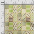 thumbnail image 1 of oneOone Cotton Poplin Pale Yellow Fabric Floral|Horse & Geometric Patchwork Sewing Fabric By The Yard Printed Diy Clothing Sewing Supplies 42 Inch Wide, 1 of 4