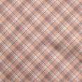 thumbnail image 1 of oneOone Cotton Poplin Peach Fabric Check Quilting Supplies Print Sewing Fabric By The Yard 56 Inch Wide, 1 of 4
