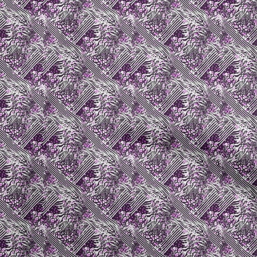 oneOone Cotton Poplin Purple Fabric Animal Skin Dress Material Fabric Print Fabric By The Yard 42 Inch Wide-9A