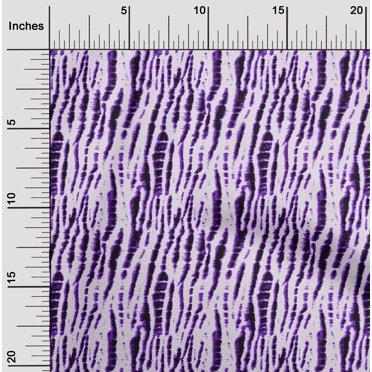 oneOone Cotton Poplin Purple Fabric Animal Skin Dress Material Fabric Print Fabric By The Yard 42 Inch Wide-NR4