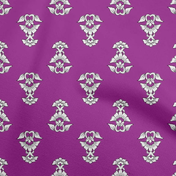 oneOone Cotton Poplin Purple Fabric Block Sewing Craft Projects Fabric Prints By Yard 56 Inch Wide-2C