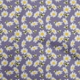 thumbnail image 1 of oneOone Cotton Poplin Purple Fabric Floral Sunflower With Honey Bee Diy Clothing Quilting Fabric Print Fabric By Yard 42 Inch Wide, 1 of 4