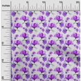 thumbnail image 1 of oneOone Cotton Poplin Purple Fabric Florals Dress Material Fabric Print Fabric By The Yard 56 Inch Wide, 1 of 4