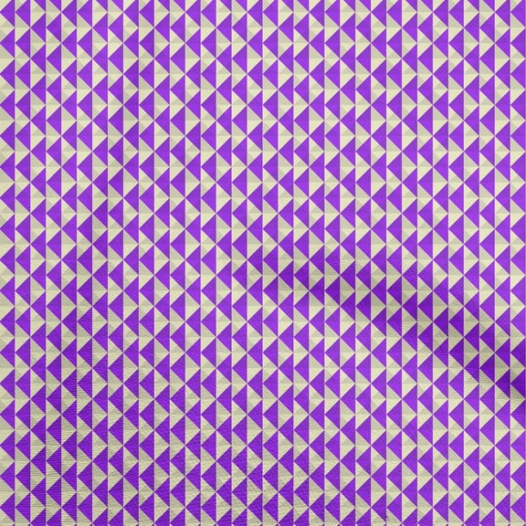 oneOone Cotton Poplin Purple Fabric Geometric Fabric For Sewing Printed Craft Fabric By The Yard 42 Inch Wide