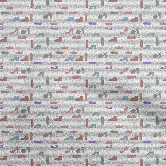 oneOone Cotton Poplin Purple Fabric Travel Sewing Material Print Fabric By The Yard 56 Inch Wide