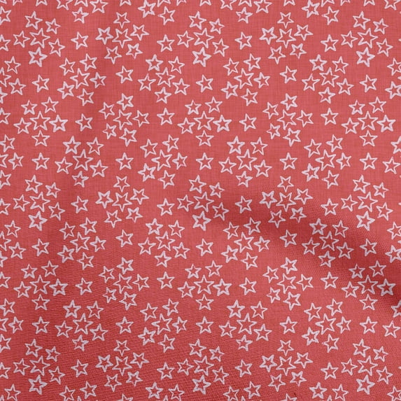 oneOone Cotton Poplin Red Fabric Asian Block Fabric For Sewing Printed Craft Fabric By The Yard 56 Inch Wide