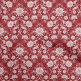 thumbnail image 1 of oneOone Cotton Poplin Red Fabric Floral Fabric For Sewing Printed Craft Fabric By The Yard 42 Inch Wide, 1 of 1