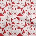 thumbnail image 1 of oneOone Cotton Poplin Red Fabric Geometric Quilting Supplies Print Sewing Fabric By The Yard 42 Inch Wide, 1 of 4