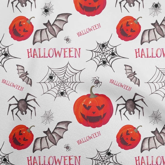 oneOone Cotton Poplin Red Fabric Halloween Sewing Craft Projects Fabric Prints By Yard 56 Inch Wide