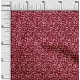 thumbnail image 1 of oneOone Cotton Poplin Red Fabric Leaves Quilting Supplies Print Sewing Fabric By The Yard 42 Inch Wide, 1 of 4