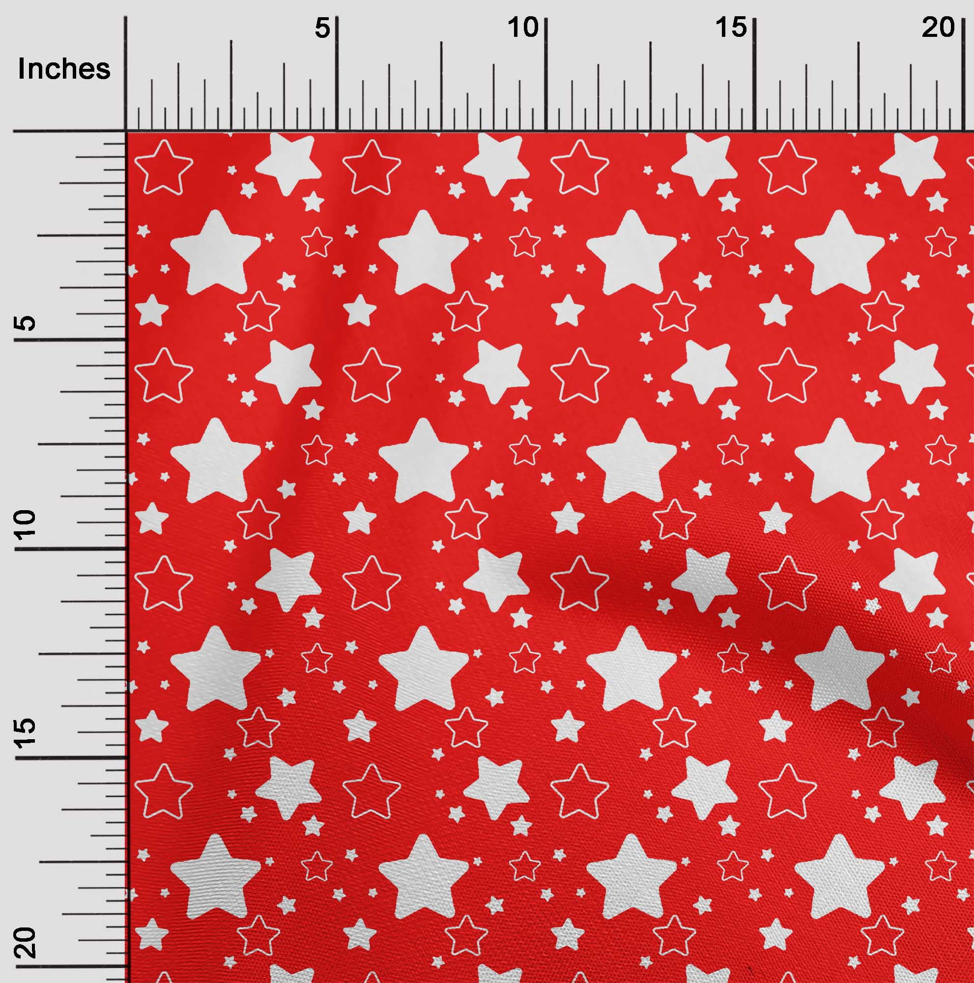 oneOone Cotton Poplin Red Fabric Merry Christmas Sewing Craft Projects Fabric Prints By Yard 56 Inch Wide - 8G