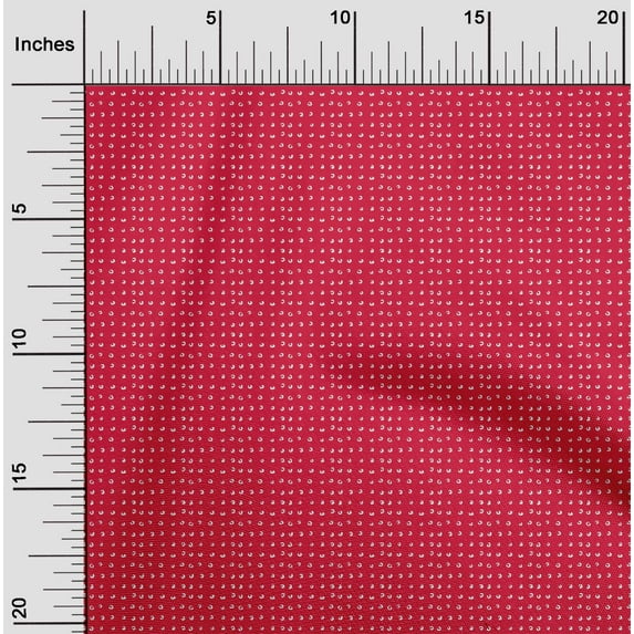 oneOone Cotton Poplin Red Fabric Small Motif Bandhani Sewing Craft Projects Fabric Prints By Yard 42 Inch Wide