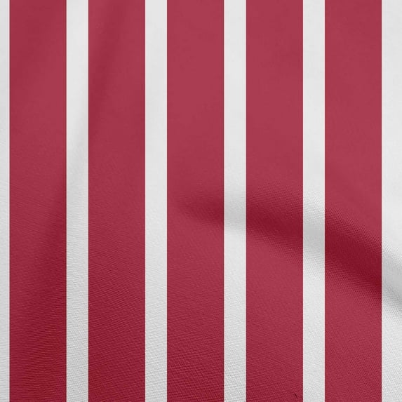 oneOone Cotton Poplin Red Fabric Stripes Quilting Supplies Print Sewing Fabric By The Yard 56 Inch Wide