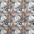 thumbnail image 1 of oneOone Cotton Poplin Rust Brown Fabric Kids Animal Sewing Craft Projects Fabric Prints By Yard 42 Inch Wide, 1 of 4