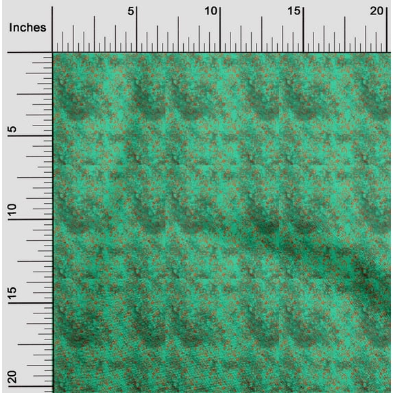 oneOone Cotton Poplin Sea Green Fabric Batik Sewing Craft Projects Fabric Prints By Yard 56 Inch Wide - Z6