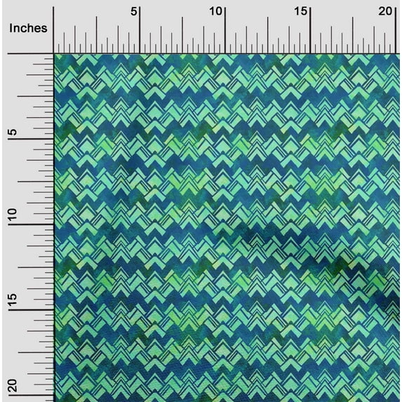 oneOone Cotton Poplin Sea Green Fabric Batik Sewing Fabric By The Yard Printed Diy Clothing Sewing Supplies 42 Inch Wide