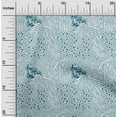 thumbnail image 1 of oneOone Cotton Poplin Sky Blue Fabric Leopard Animal Skin Craft Projects Decor Fabric Printed By The Yard 56 Inch Wide, 1 of 4