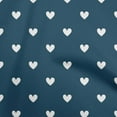 thumbnail image 1 of oneOone Cotton Poplin Teal Blue Fabric Hearts Fabric For Sewing Printed Craft Fabric By The Yard 56 Inch Wide, 1 of 6