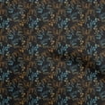 thumbnail image 1 of oneOone Cotton Poplin Teal Green Fabric Leaves Dress Material Fabric Print Fabric By The Yard 42 Inch Wide, 1 of 4