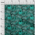 thumbnail image 1 of oneOone Cotton Poplin Turquoise Blue Fabric Halloween Diy Clothing Quilting Fabric Print Fabric By Yard 56 Inch Wide, 1 of 1