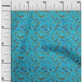 thumbnail image 1 of oneOone Cotton Poplin Twill Aqua Blue Fabric Batik Fabric For Sewing Printed Craft Fabric By The Yard 56 Inch Wide, 1 of 4