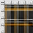 thumbnail image 1 of oneOone Cotton Poplin Twill Black Fabric Madras Check Sewing Material Print Fabric By The Yard 56 Inch Wide, 1 of 1
