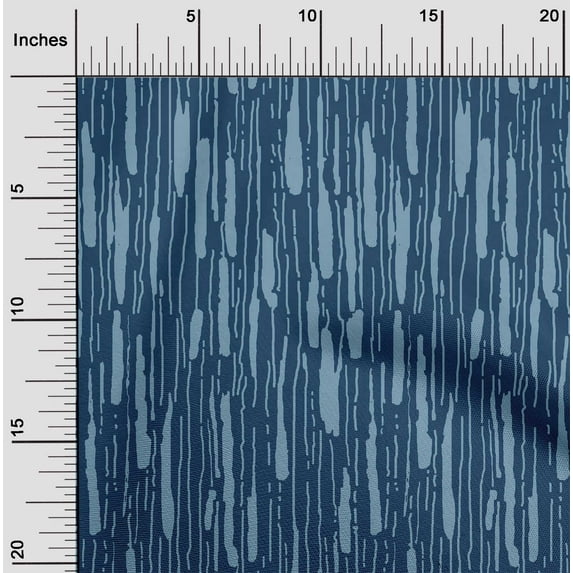 oneOone Cotton Poplin Twill Blue Fabric Brush Stroke Abstract Diy Clothing Quilting Fabric Print Fabric By Yard 56 Inch Wide