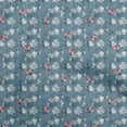 thumbnail image 1 of oneOone Cotton Poplin Twill Dark Dusty Blue Fabric Leaves Diy Clothing Quilting Fabric Print Fabric By Yard 56 Inch Wide, 1 of 4