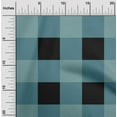 thumbnail image 1 of oneOone Cotton Poplin Twill Dark Teal Green Fabric Gingham Check Dress Material Fabric Print Fabric By The Yard 56 Inches Wide, 1 of 4
