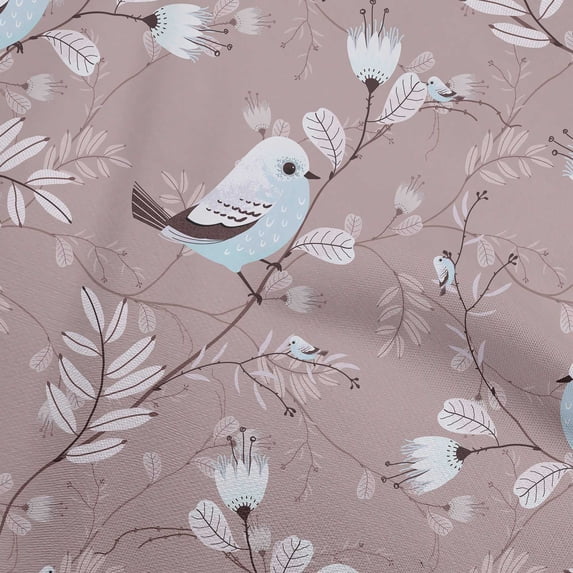 oneOone Cotton Poplin Twill Dusty Gray Fabric Rooster Cock Quilting Supplies Print Sewing Fabric By The Yard 56 Inch Wide