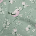 thumbnail image 1 of oneOone Cotton Poplin Twill Dusty Teal Green Fabric Rooster Cock Craft Projects Decor Fabric Printed By The Yard 56 Inch Wide, 1 of 4