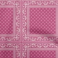 thumbnail image 1 of oneOone Cotton Poplin Twill Fuschia Pink Fabric Geometric Craft Projects Decor Fabric Printed By The Yard 56 Inch Wide, 1 of 4