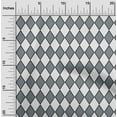 thumbnail image 1 of oneOone Cotton Poplin Twill Gray Fabric Argyle Check Quilting Supplies Print Sewing Fabric By The Yard 56 Inch Wide, 1 of 4